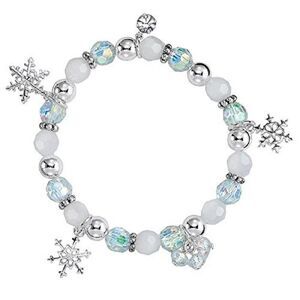 Vintage Avon Winter Snowflake Stretch Bracelet 2016 Snowflake Charms New Boxed